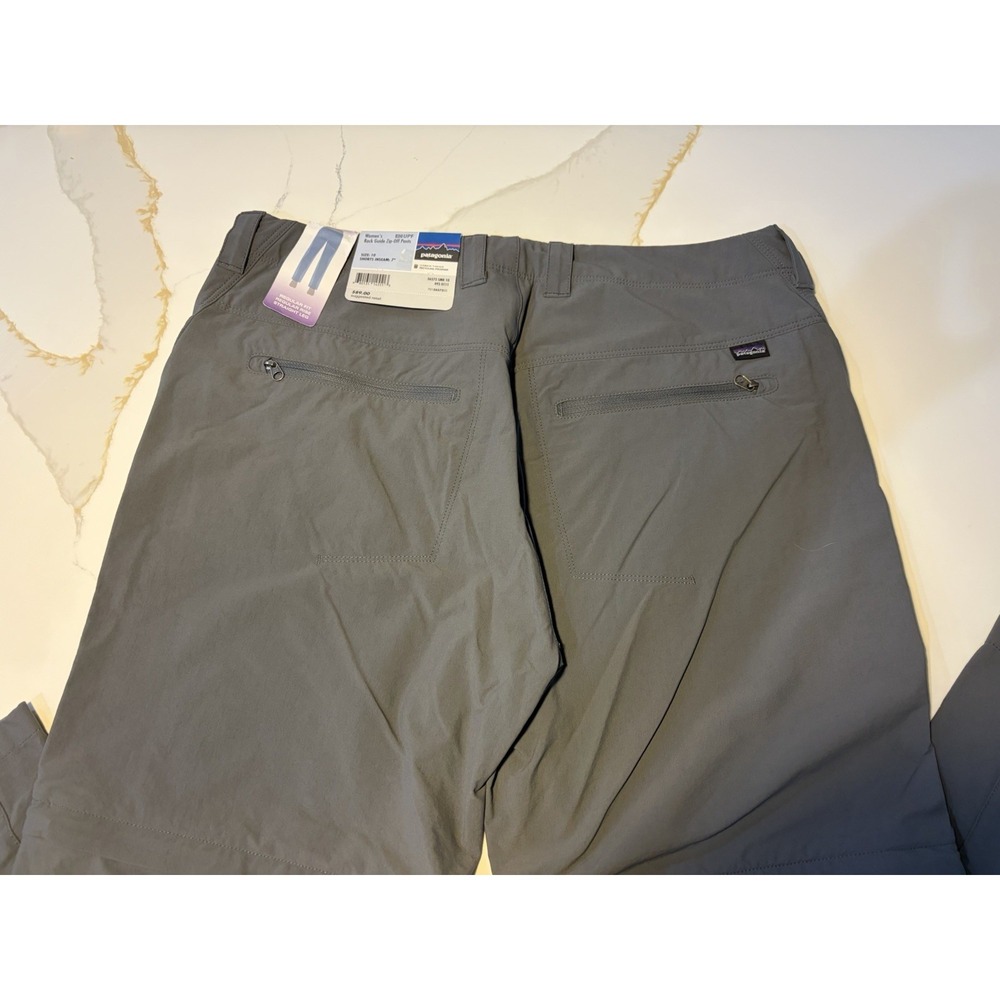 Patagonia Women Rock Guide Zip-Off Hiking Pants Size 10 Convertible UPF 40 NWT - Picture 7 of 11
